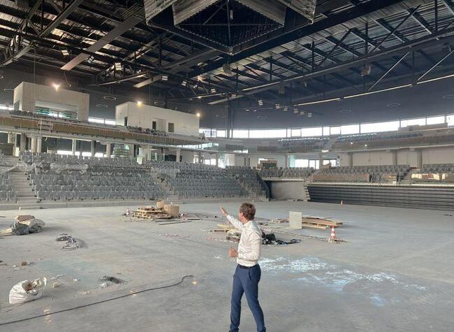 Visite du palais des sports